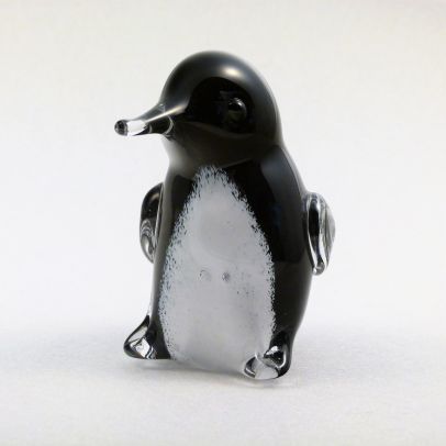 Pinguin aus Glas, groß