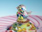 Preview: Vogeltränke rot-bunt Detail