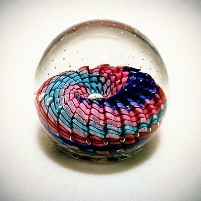 Briefbeschwerer Optisch Rubin-Blau