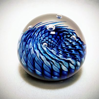 Briefbeschwerer Optisch Blau