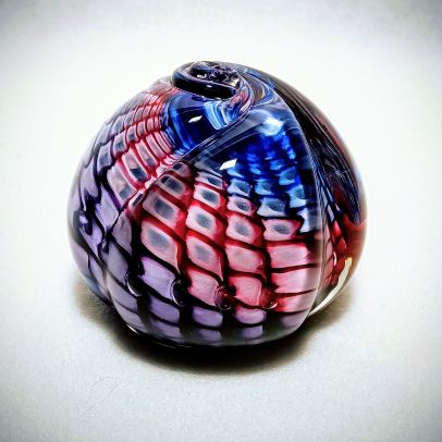 Preview: Briefbeschwerer Muschel Rubin-Blau