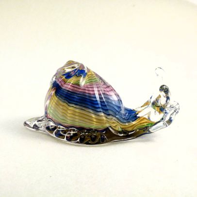 Schnecke blau/grün/topaz/rubin