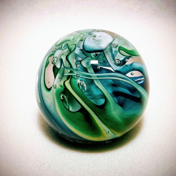 Briefbeschwerer Marmoriert Grün