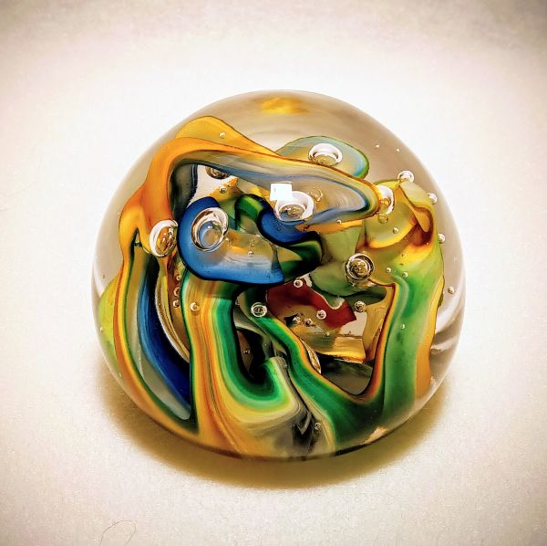 Briefbeschwerer Marmoriert Grün