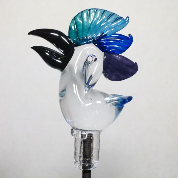 Gartenvogel Papagei blau