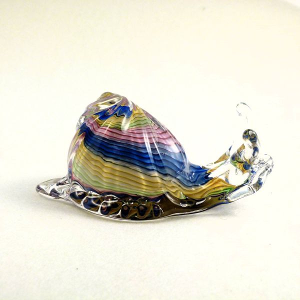 Schnecke blau/grün/topaz/rubin