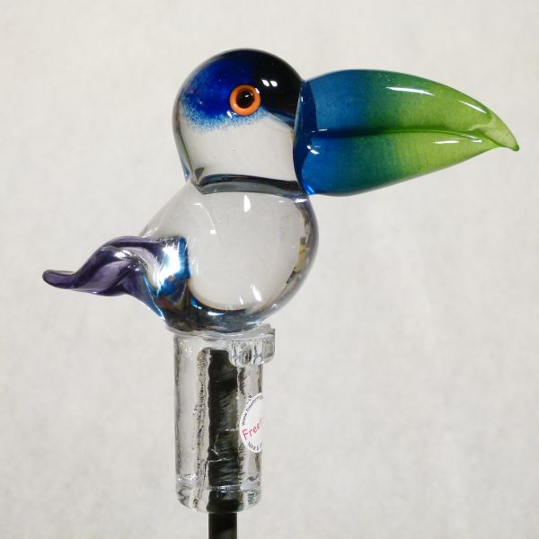 Gartenvogel Tukan blau- grün